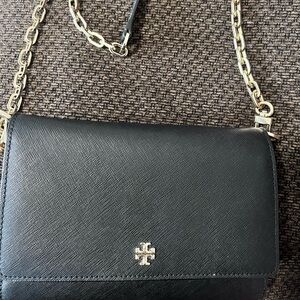 Tory Burch Chain Wallet Leather Cross Body Bag